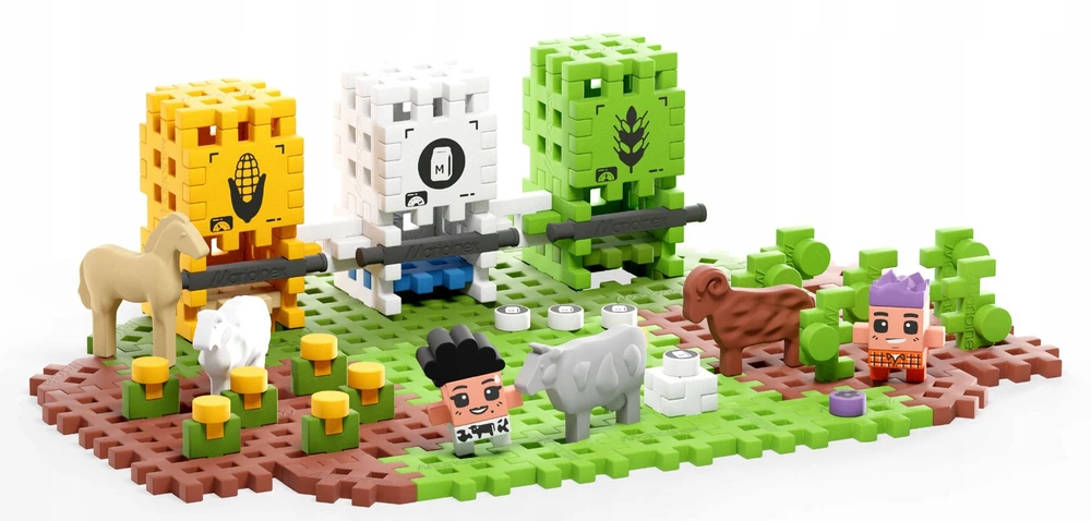 Marioinex *****Klocki waffle Farmer czas zbiorów 100el 07566
