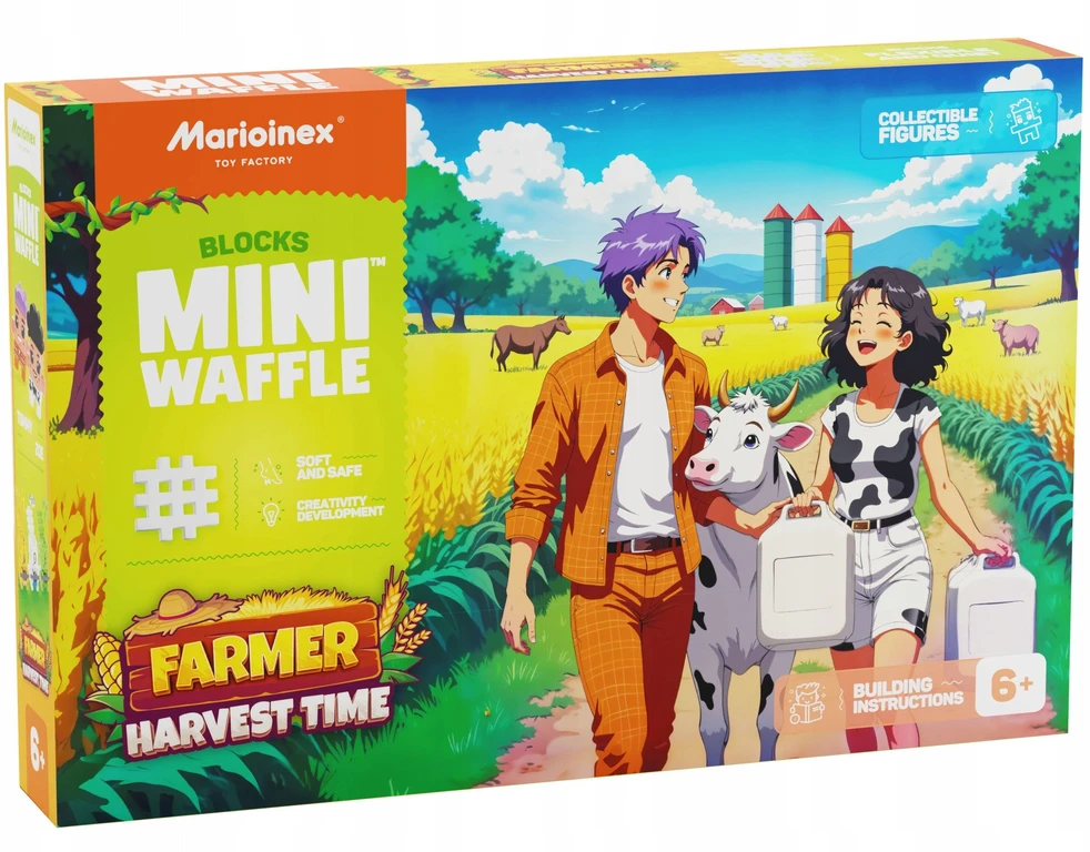 Marioinex *****Klocki waffle Farmer czas zbiorów 100el 07566