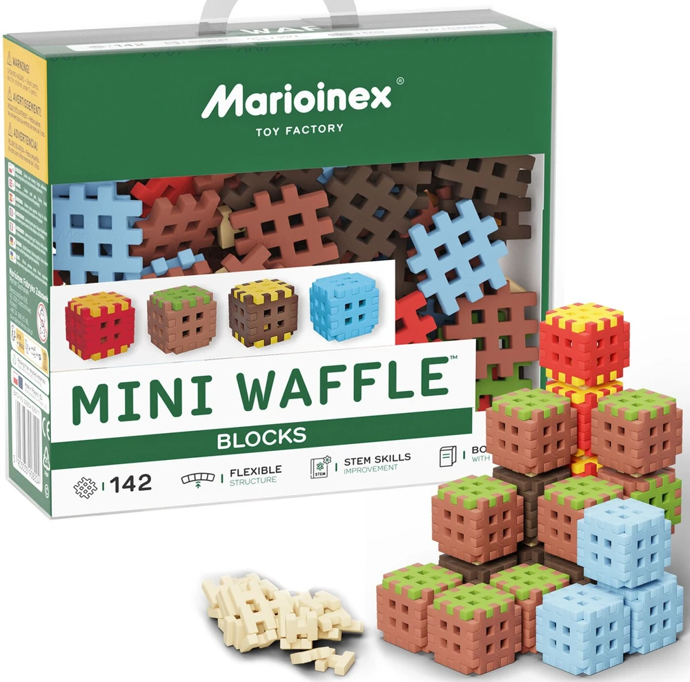 Marioinex mini vaflių konstravimo kaladėlės, 142 dalys
