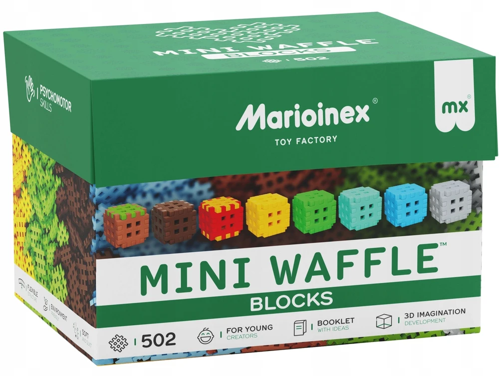 Marioinex mini vaflių kaladėlės, 502 dalys
