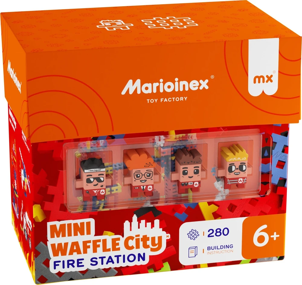 Marioinex mini vafliniai konstruktoriai – Miestas: Gaisrinė, 280 detalių