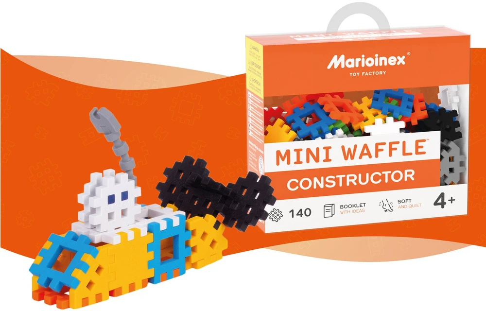 Marioinex Mini vaflinės statybinės plytos 140 vnt.
