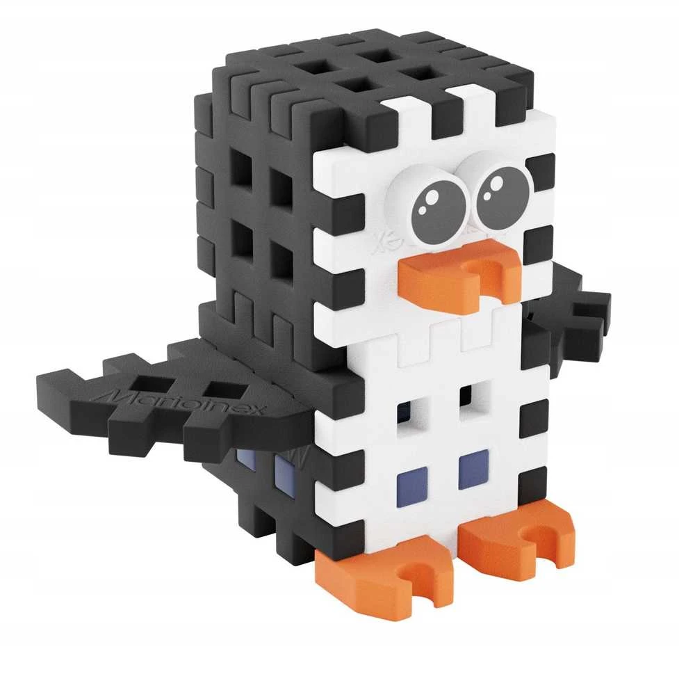 MARIOINEX Mini vaflinės kaladėlės POCKET PETS Penguin 17 vnt. 907153