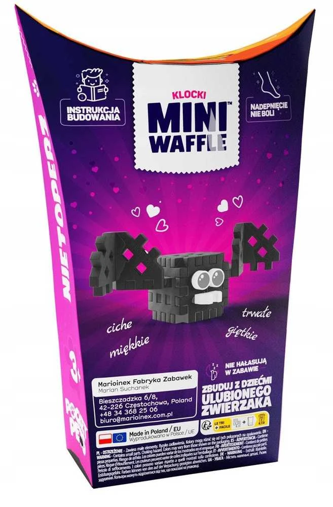 Marioinex Mini vafliniai kišeniniai augintiniai šikšnosparnių konstruktoriai