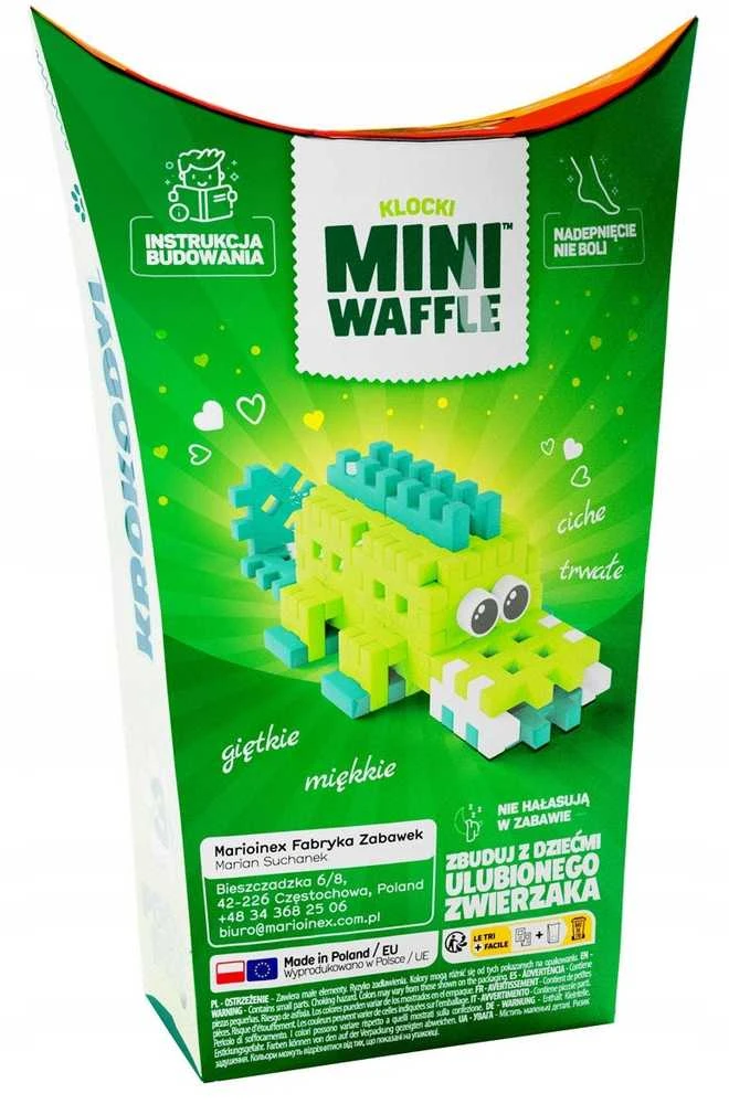 Marioinex Mini Waffle Pocket Pets Šikšnosparnis – kūrybinės kaladėlės vaikams ZA6662