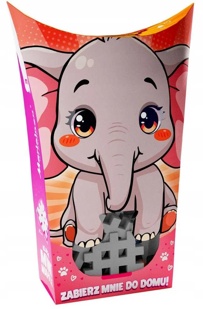 Marioinex Konstruktoriaus kaladėlės Mini Waffle Pocket Pets Drambliukas