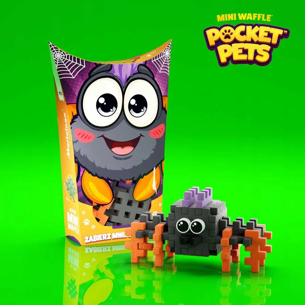 Marioinex *****Vafliniai mini kaladėlės PocketPets Spider 06965