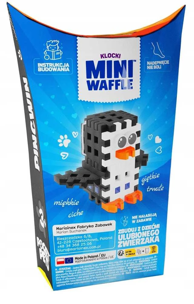 Marioinex *****Klocki waffle mini PocketPets Pingvinas 07153