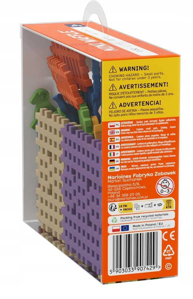 Marioinex *****Vafliniai kaladėlės mini gyvūnai 62 vnt. 07429