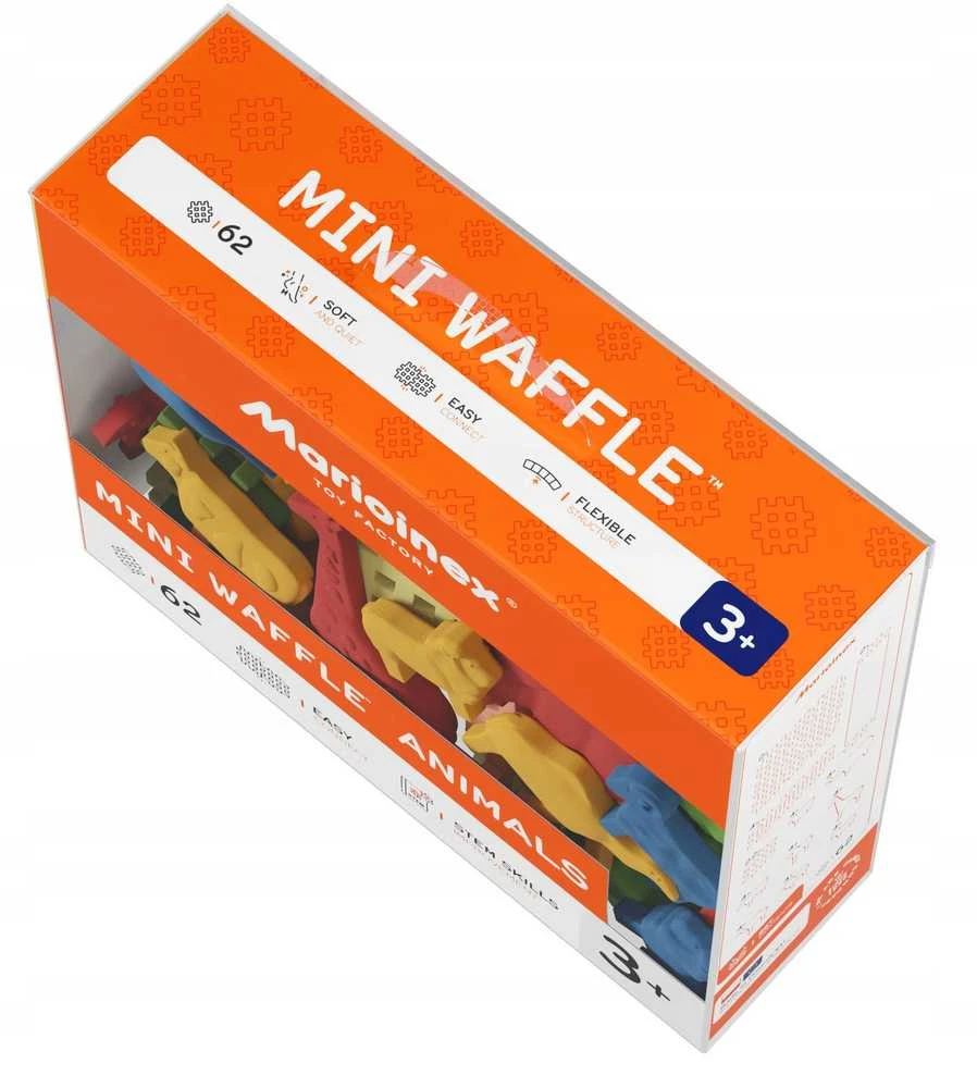 Marioinex *****Vafliniai kaladėlės mini gyvūnai 62 vnt. 07429