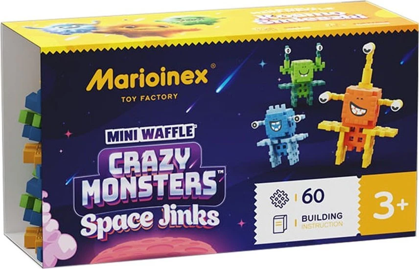 Marioinex Mini blokeliai Crazy Monsters Space Jinks space 60vnt ZA5490
