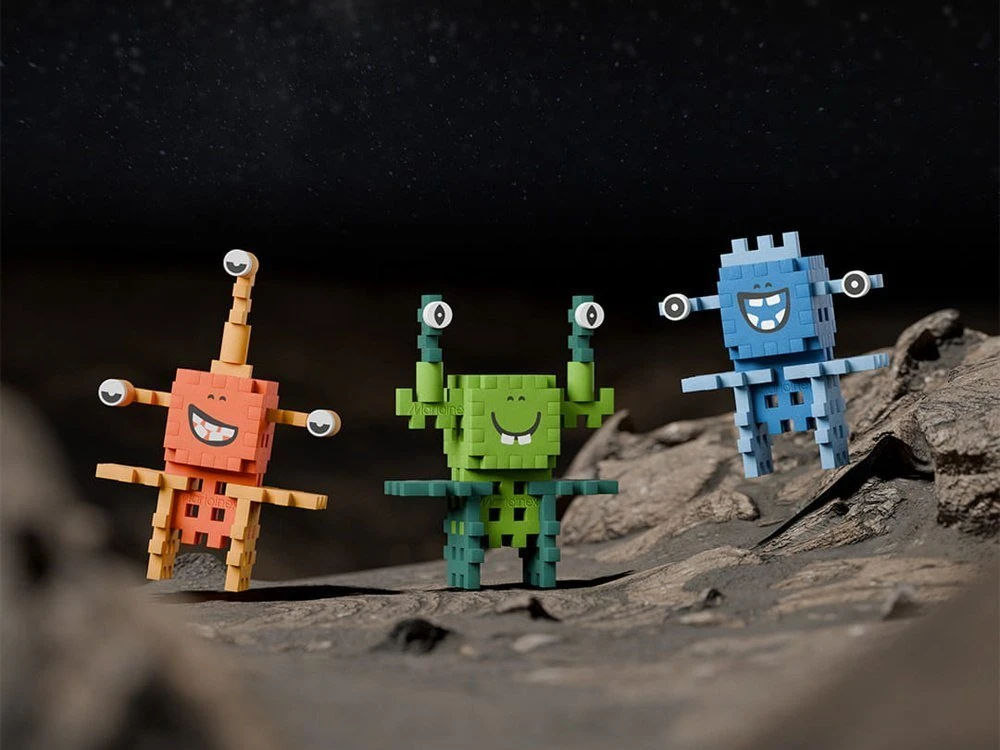 Marioinex Mini blokeliai Crazy Monsters Space Jinks space 60vnt ZA5490