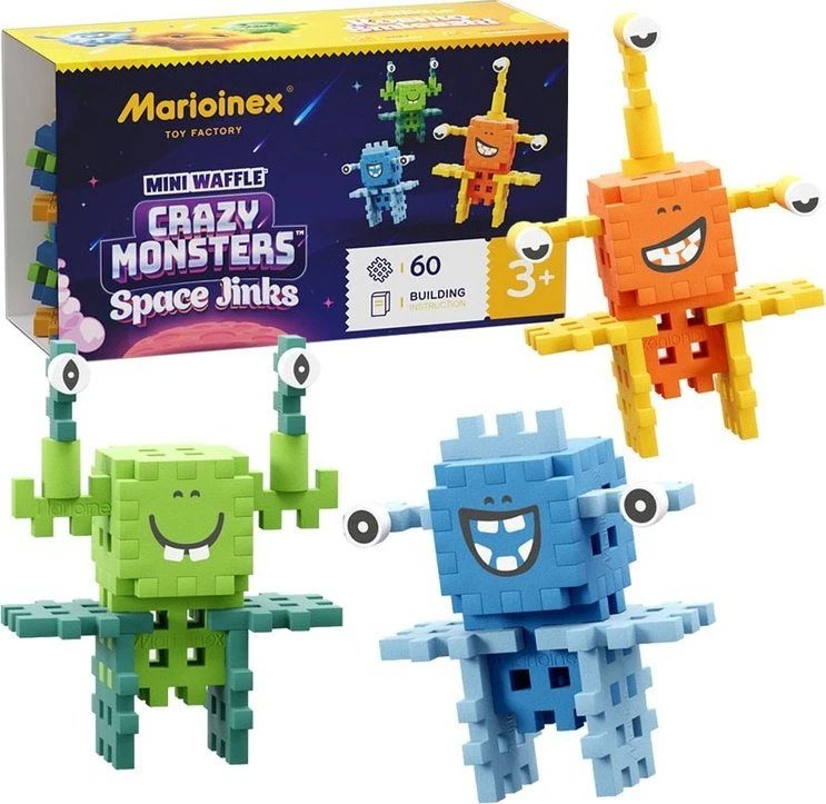 Marioinex Mini blokeliai Crazy Monsters Space Jinks space 60vnt ZA5490
