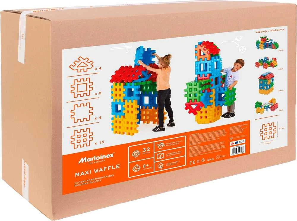 Marioinex Marioinex MEGA plokštelės GIANT XXL, 32 elementai + trikampiai