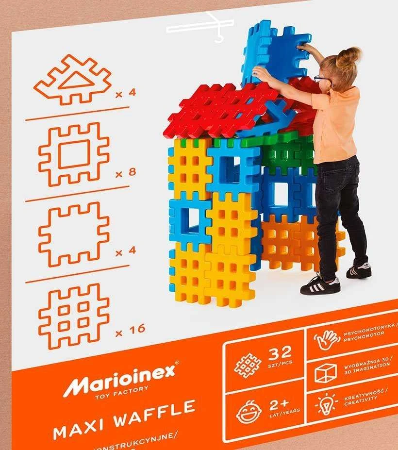 Marioinex Marioinex MEGA plokštelės GIANT XXL, 32 elementai + trikampiai