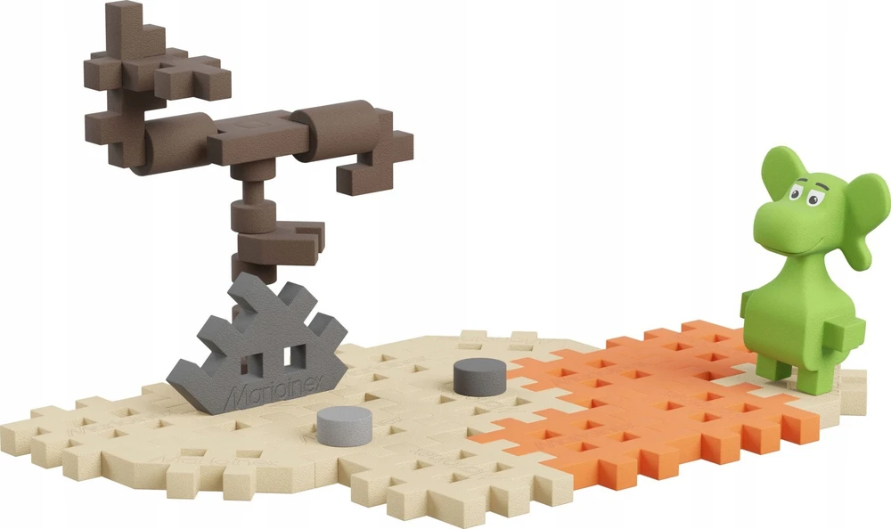 Marioinex Diplodocus Dragon and Desert 25vnt Mini Waffle pav. ZA5