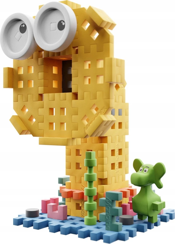 Marioinex Diplodocus ir Sea Mermaid kaladėlės 60 vnt Mini vaflių figūrėlė ZA5500