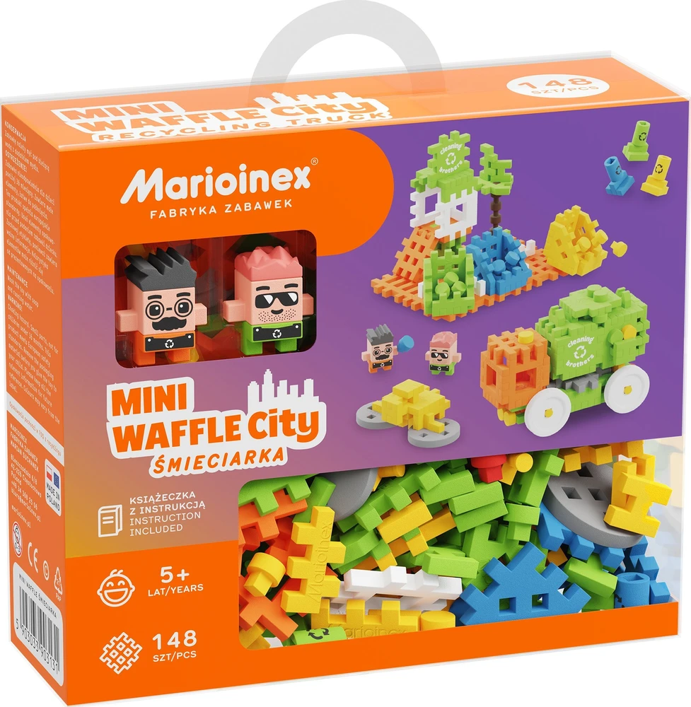 Konstruktorius Marioinex Mini Waffle šiukšliavežė, 48 d.
