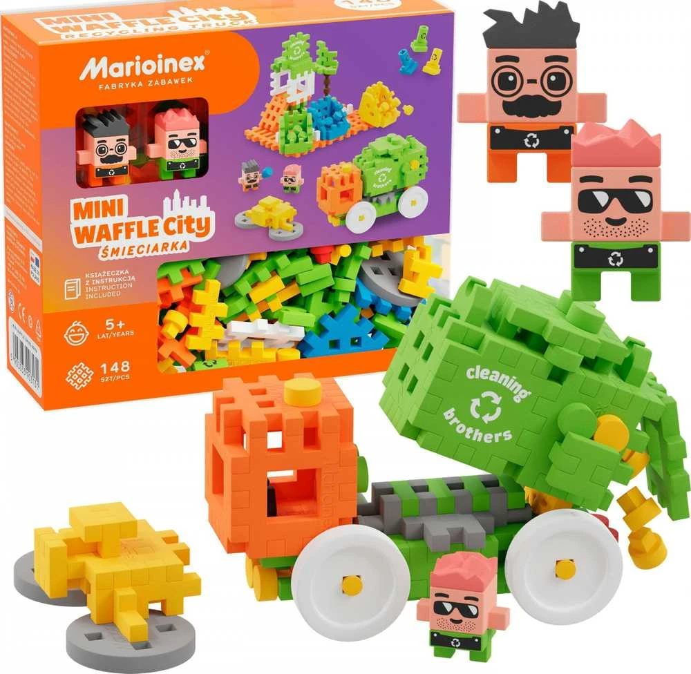 Konstruktorius Marioinex Mini Waffle šiukšliavežė, 48 d.