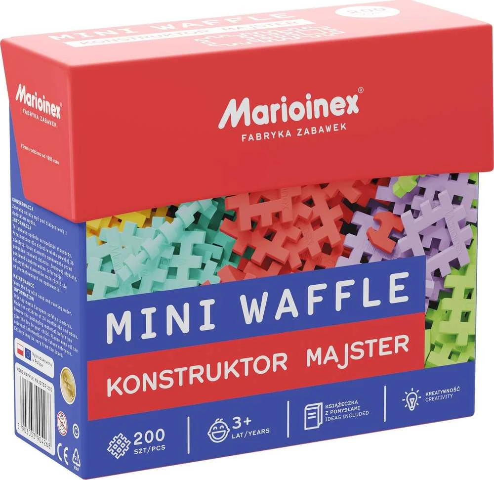 Konstruktorius Marioinex Mini Waffle Handyman, 200 d.