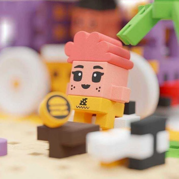 Konstruktorius Mini Waffle City - Maisto sunkvežimis