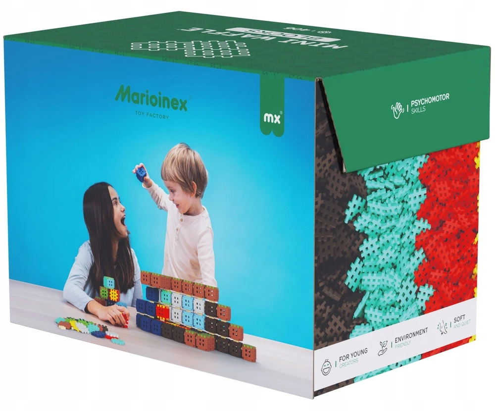 Marioinex mini vaflių kaladėlės, 406 dalys