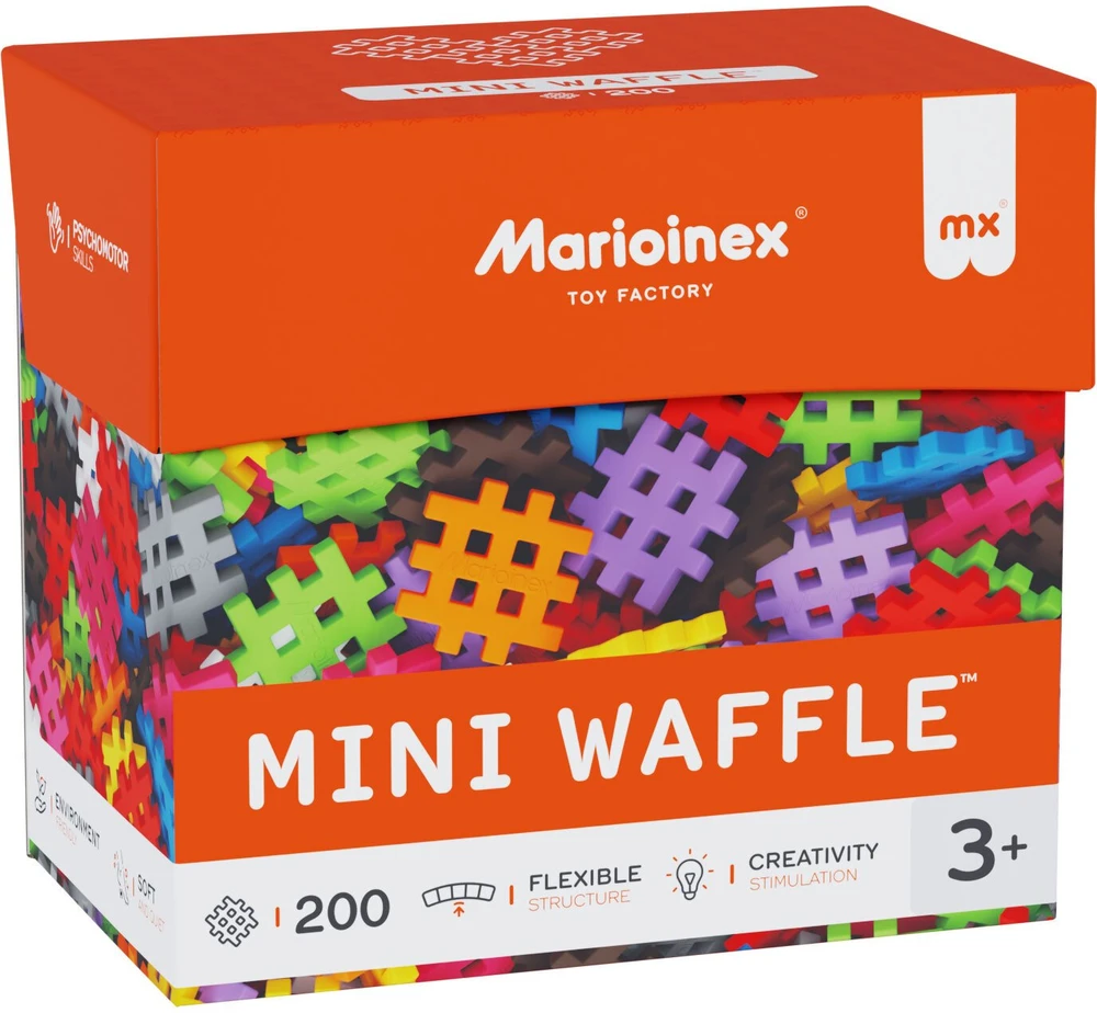 Marioinex mini vaflių konstravimo kaladėlės, 200 detalių