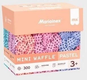 Marioinex mini vafliniai kaladėlės, 200 pastelinių spalvų