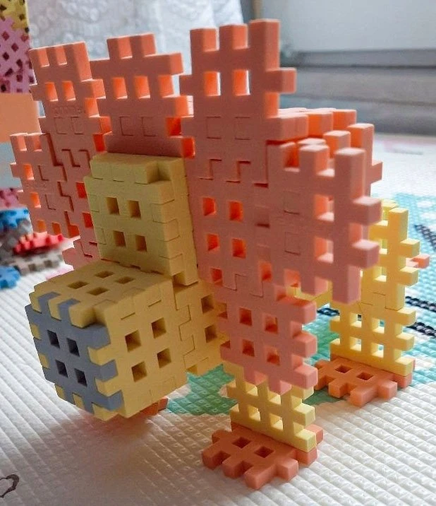 Marioinex mini vafliniai kaladėlės, 200 pastelinių spalvų