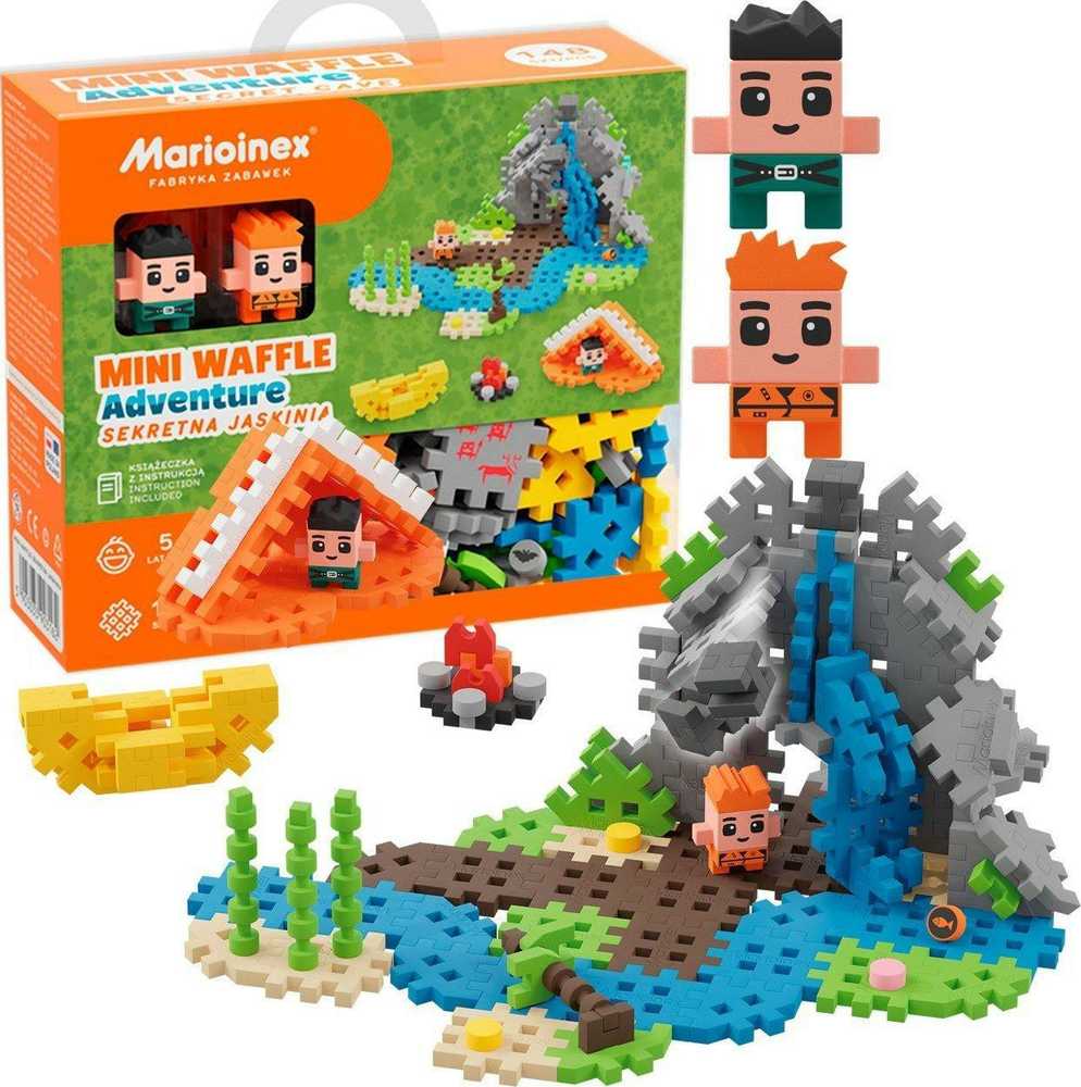 Konstruktorius Marioinex Mini Waffle Slaptas urvas, 148 d.