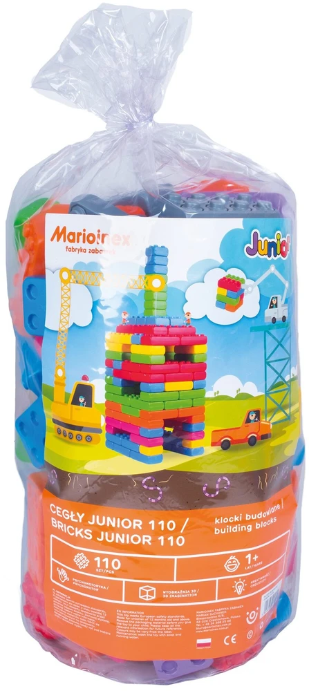 Marioinex Kaladėlės Junior Bricks 901724 , 110 vnt.