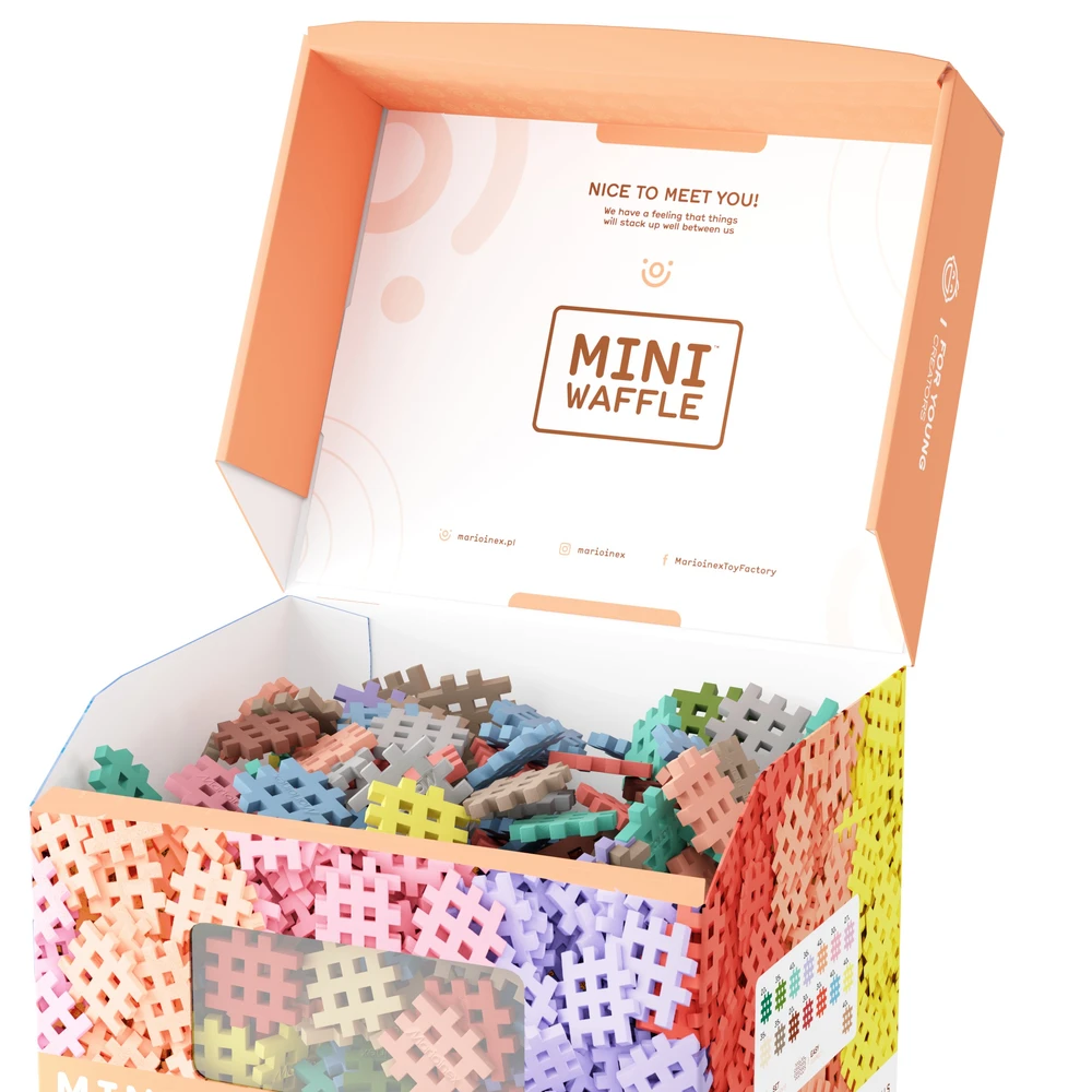 Konstruktorius Waffle Mini Pastel Konstruktorius 500 Elementas