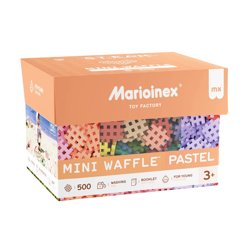 Konstruktorius Waffle Mini Pastel Konstruktorius 500 Elementas