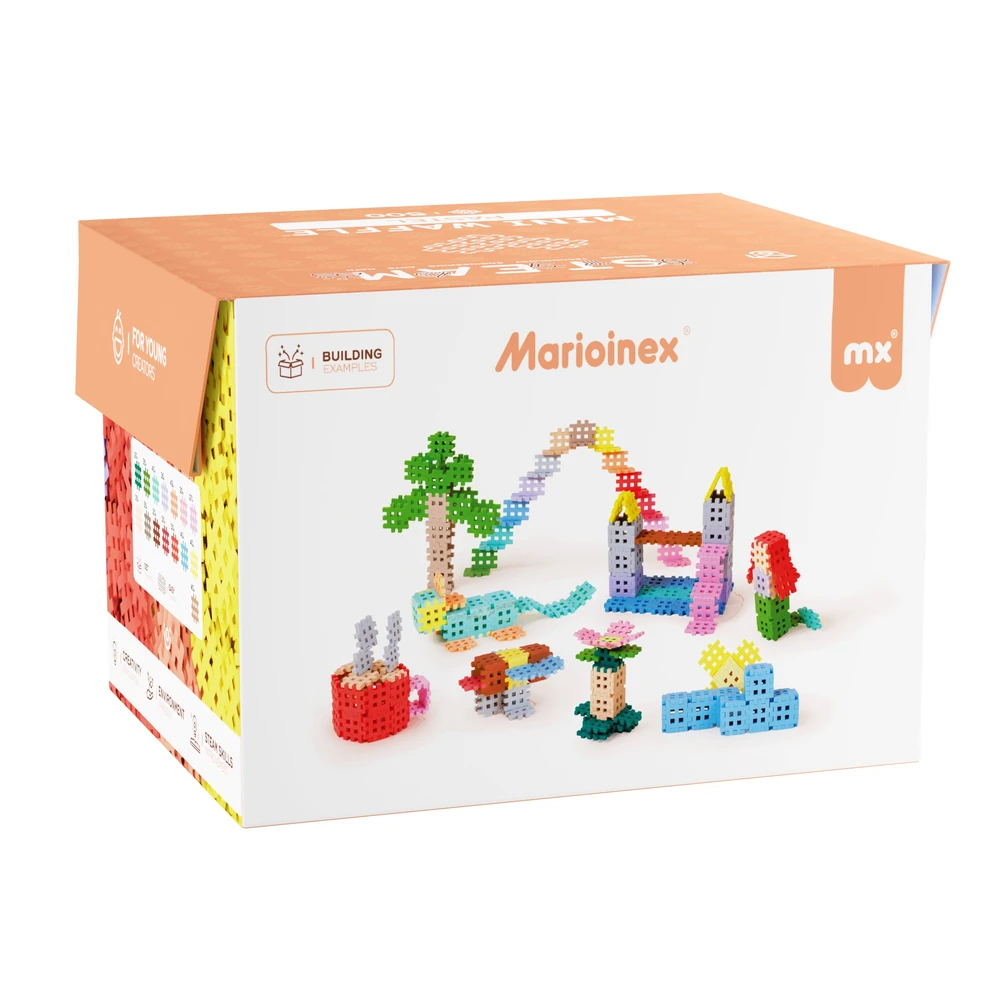 Konstruktorius Waffle Mini Pastel Konstruktorius 500 Elementas