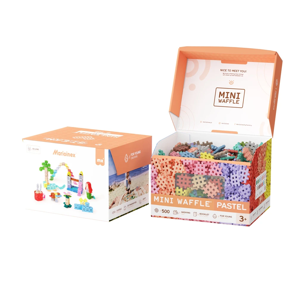 Konstruktorius Waffle Mini Pastel Konstruktorius 500 Elementas