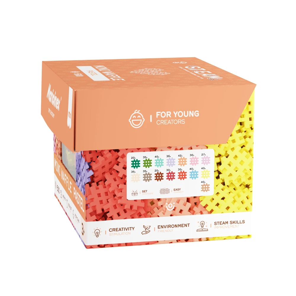 Konstruktorius Waffle Mini Pastel Konstruktorius 500 Elementas