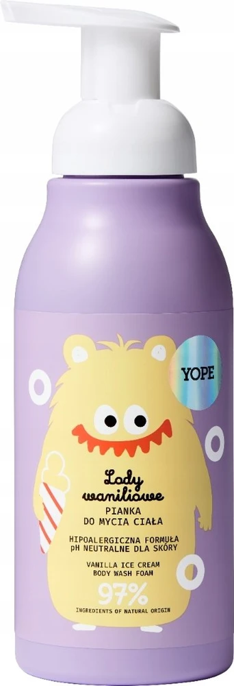 Marion Yope Vaikiškos prausimosi putos su vaniliniais ledais, 400 ml