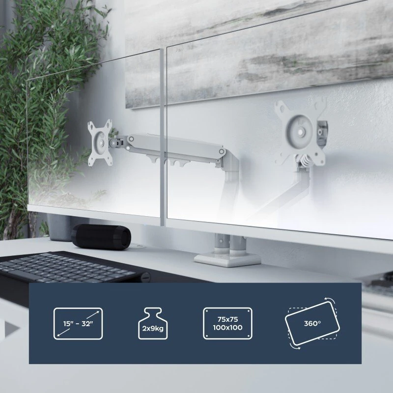 Mark Adler „Flow 4.0“ dvigubo monitoriaus laikiklis
