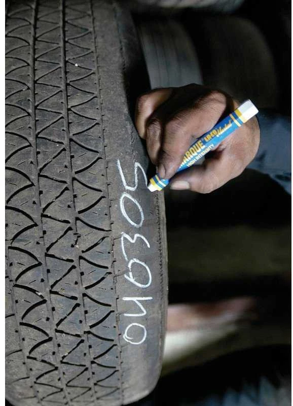 Dažų lazdelė gumai Markal Tyre Marque BALTA 12,7 mm