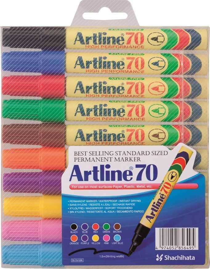 Artline Marker 70 Permanent 10 vnt