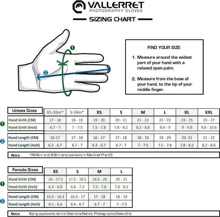VALLERRET MARKHOF PRO V3 PHOTOGRAPHY GLOVE XL