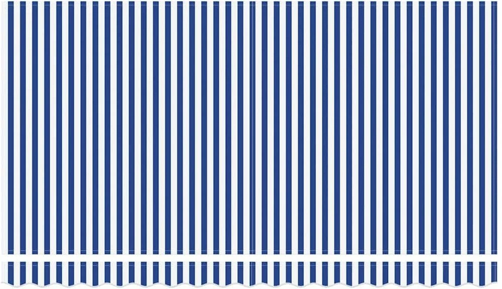 Ištraukiama markizė Mėlyna ir balta 350 x 200 cm