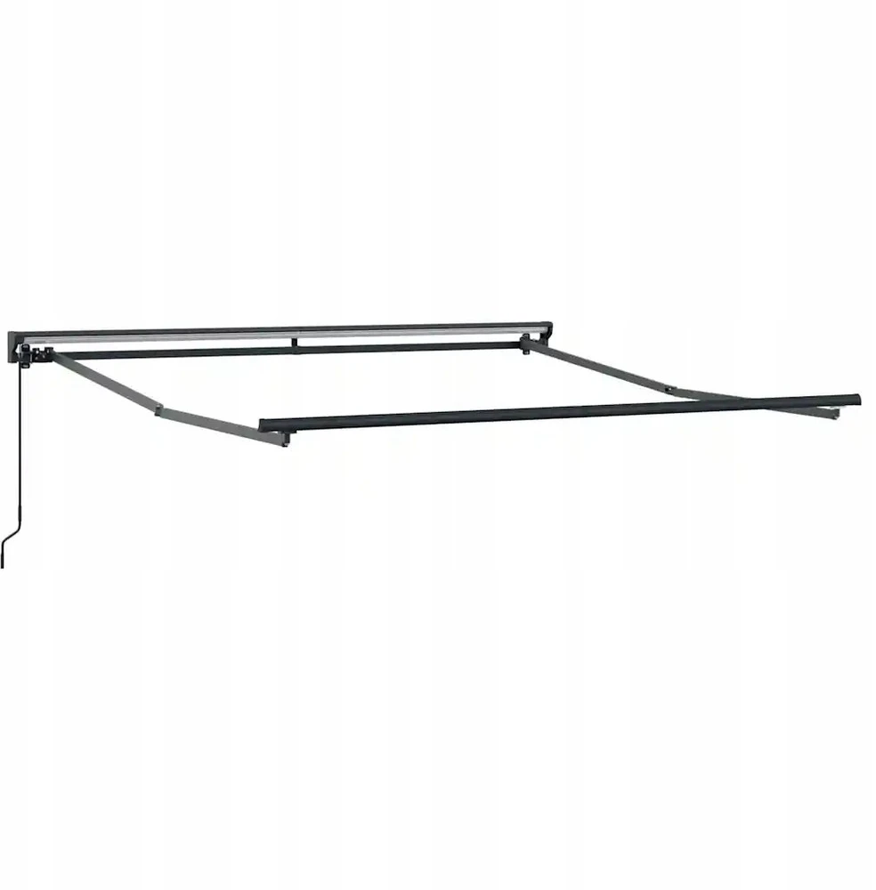 Markizės rėmas Juoda 350 x 250 cm Poliesteris su PU danga