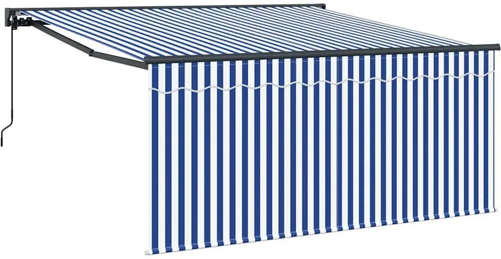 Ištraukiama markizė Mėlyna ir balta 300 x 250 cm