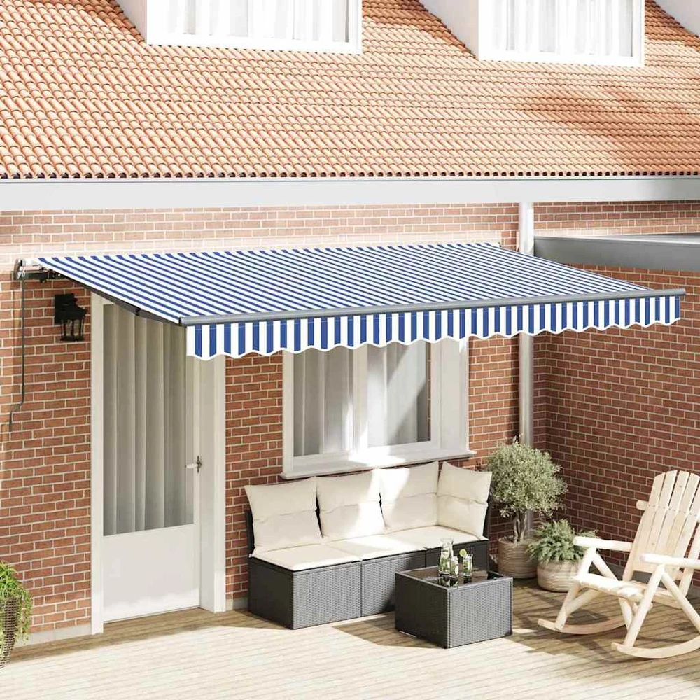 Ištraukiama markizė Mėlyna 400 x 200 cm audinys