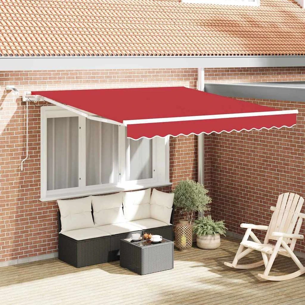 Ištraukiama markizė Raudona 300 x 250 cm Poliesteris