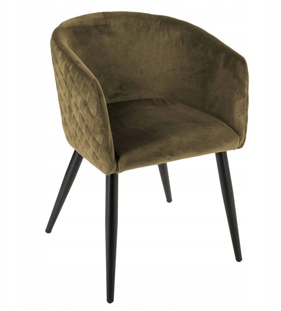 Krėslas Atmosphera Marlo Velvet, samanų,56x55x76cm