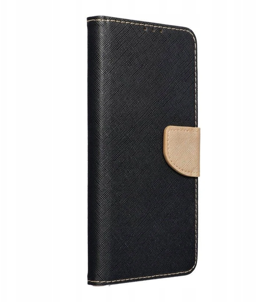 Oem Dėklas su klapką na Samsung A57 5G Fancy Book juoda-auksinė