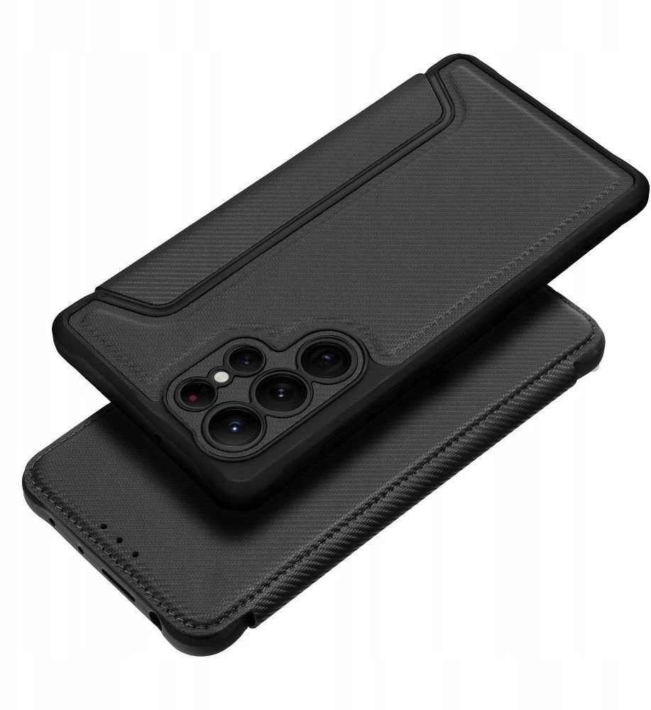 Dėklas Oem RAZOR Book skirtas Samsung Galaxy A16 5G juodos spalvos