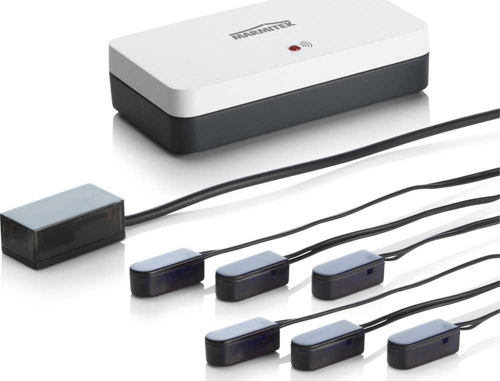 Marmitek Invisible Control 6, Garsas, TV, TV imtuvas, TV priedėlis, Juoda, Balta, 10 m, 60°, 30–60 kHz, DC, USB